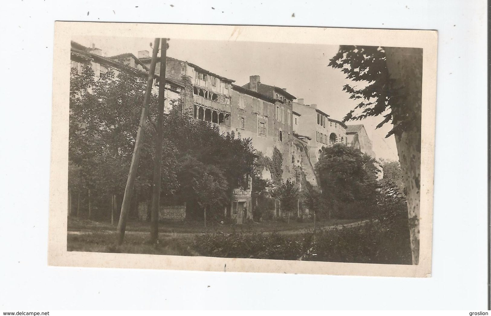 VERDUN SUR GARONNE (TARN ET GARONNE) CARTE PHOTO LE VIEUX VERDUN LES REMPARTS - Verdun Sur Garonne