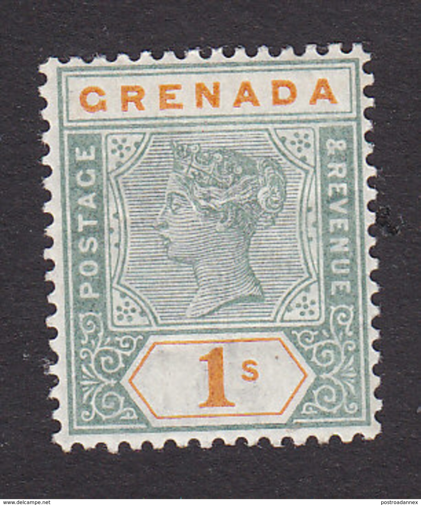 Grenada, Scott #46, Mint Hinged, Victoria, Issued 1895 - Grenada (...-1974)