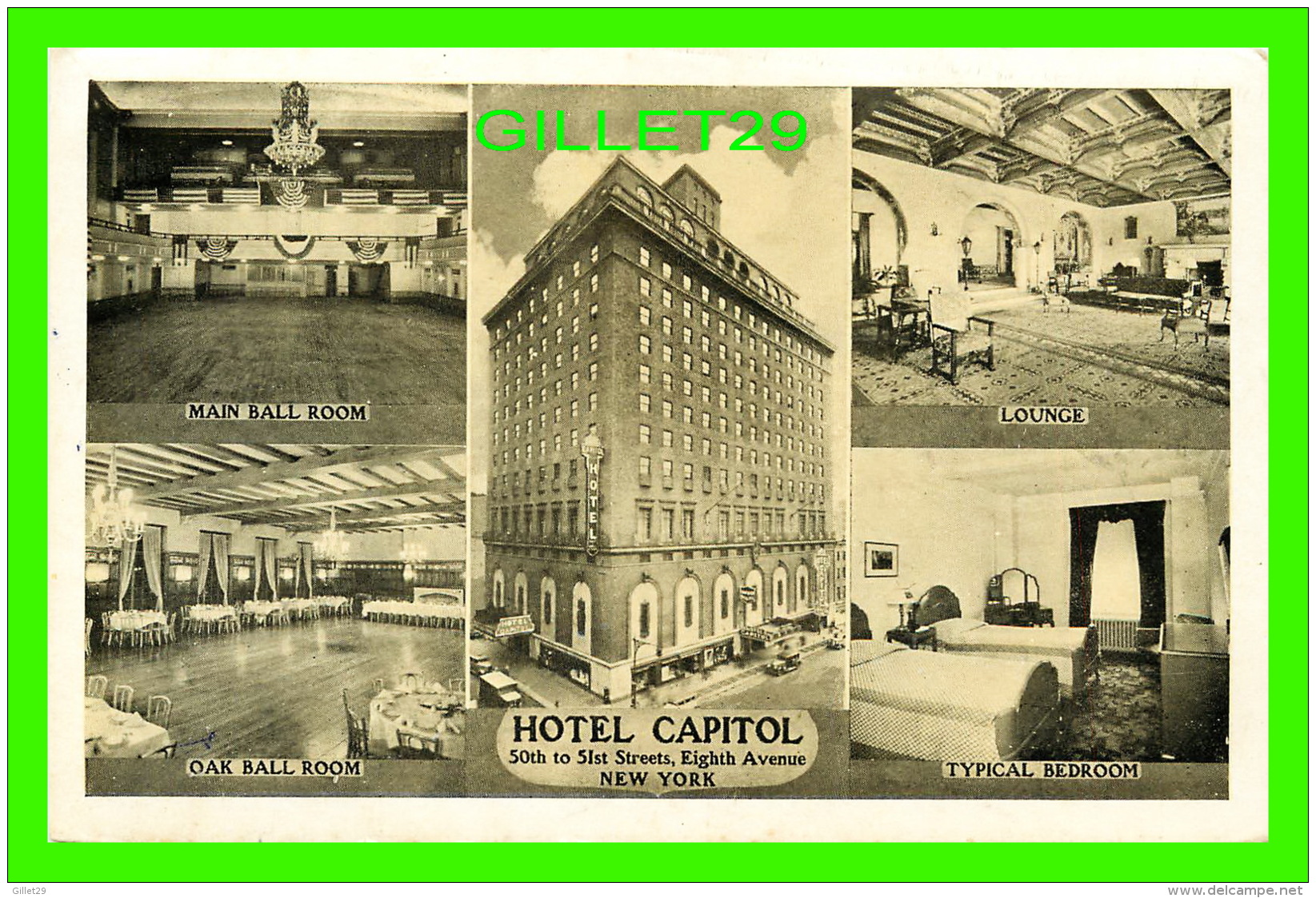 NEW YORK CITY, NY - HOTEL CAPITOL - 5 MULTIVUES -  LUMITONE PHOTOPRINT - - Bars, Hotels & Restaurants