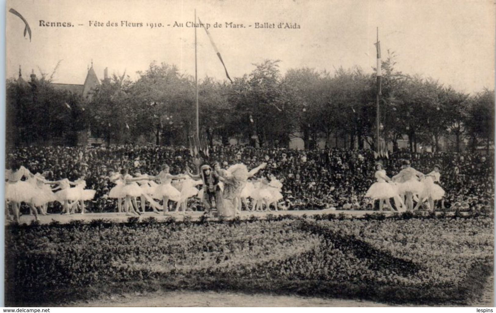 35 - RENNES -- Fête Des Fleurs 1910 - Au Champ De Mars - Ballet D'aida - Rennes