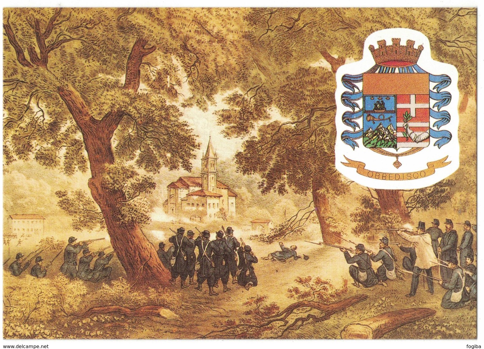 IO437  Militari 52° Brigata Fanteria D'Arresto Alpi - I Cacciatori Delle Alpi All'attacco Di S.Fermo 1859 - Regiments