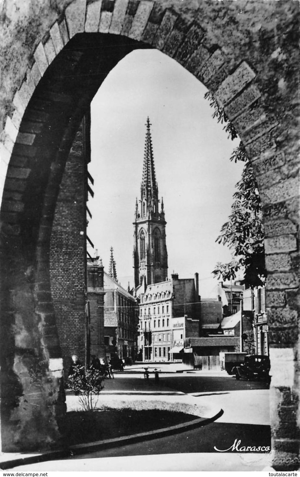 CPSM 68 MULHOUSE DE LA PORTE DU BOLLWERK VUE SUR SAINT ETIENNE 1955 - Mulhouse