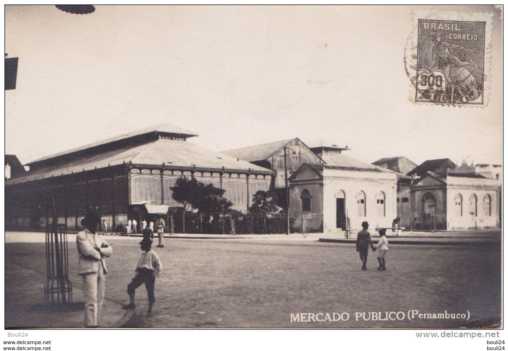 MOU-  PERNAMBUCO  AU BRESIL   MERCADO PUBLICO  CARTE PHOTO  CIRCULEE - Autres & Non Classés