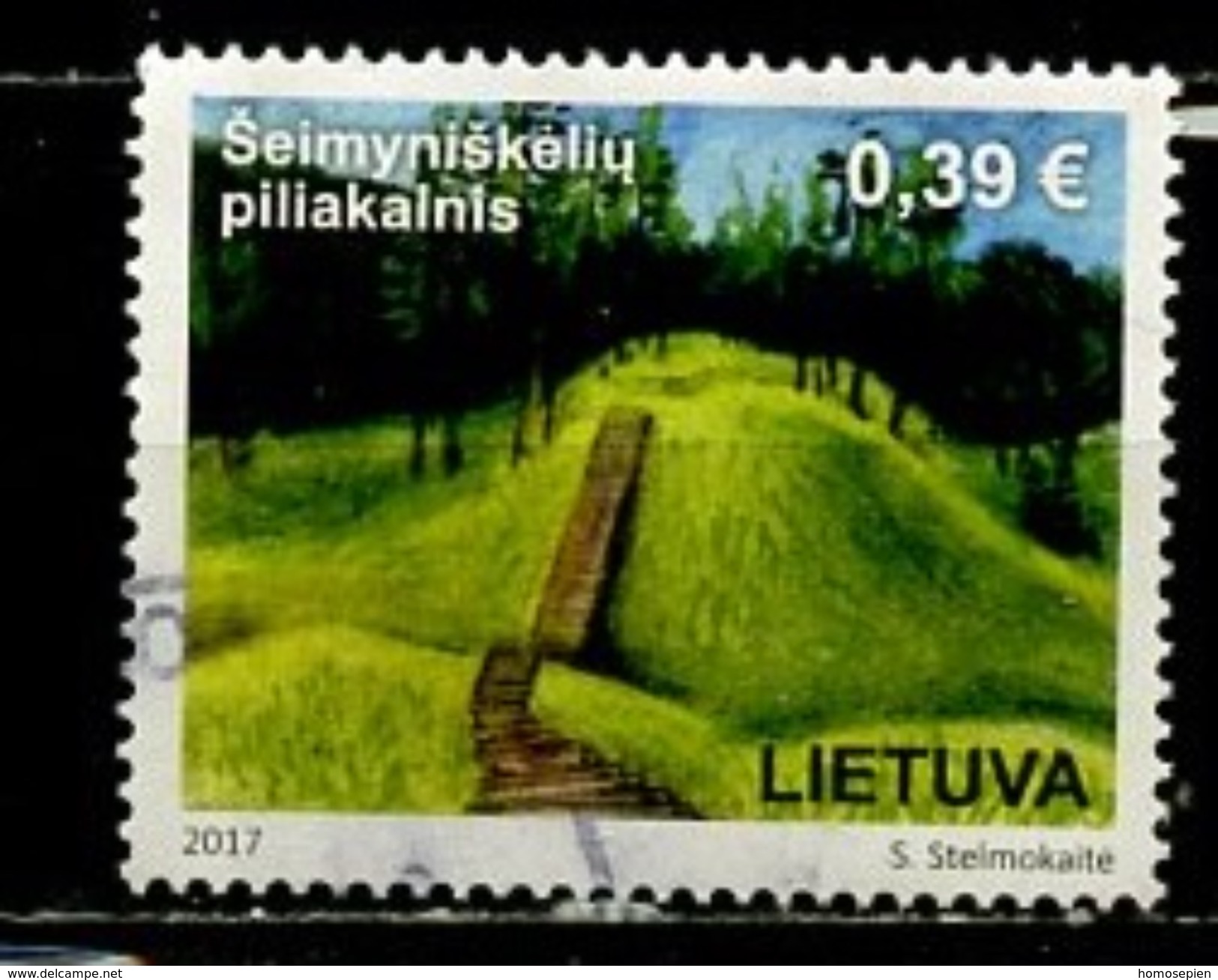 Lituanie - Lithuania - Litauen 2017 Y&T N°(2) - Michel N°1254 (o) - 0,39€ Hillforts - Litauen