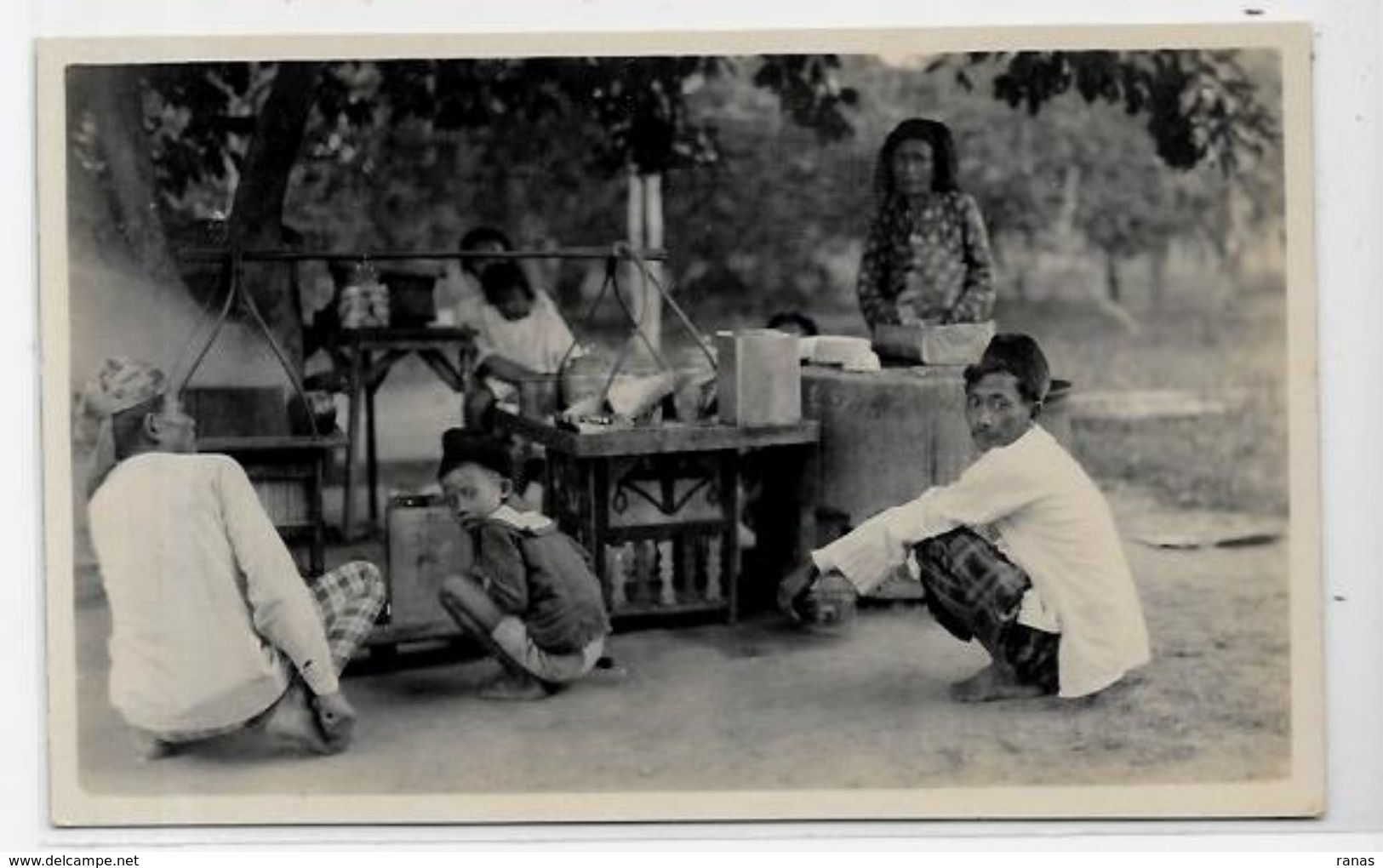 CPA Indonésie Asie Indonésia Inde Hollandaise Non Circulé Carte Photo Types Métier - Indonesië