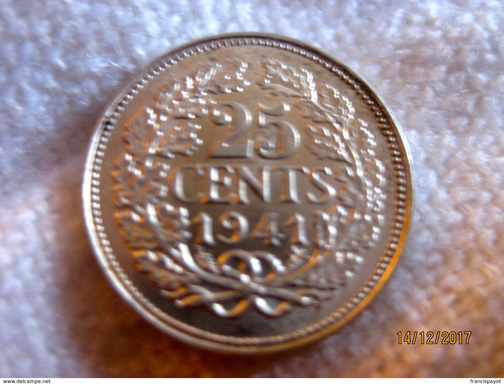 Netherlands: 25 Cents 1941 - 25 Cent