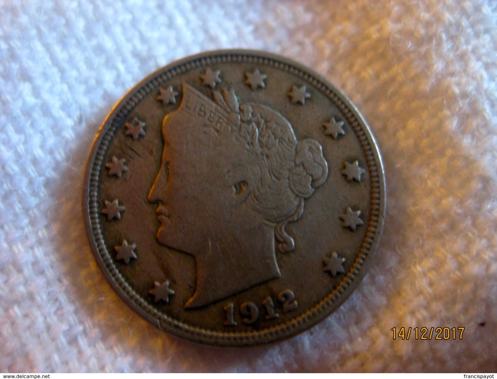 USA: 5 Cents 1912 "V Nickel" - 1883-1913: Liberty