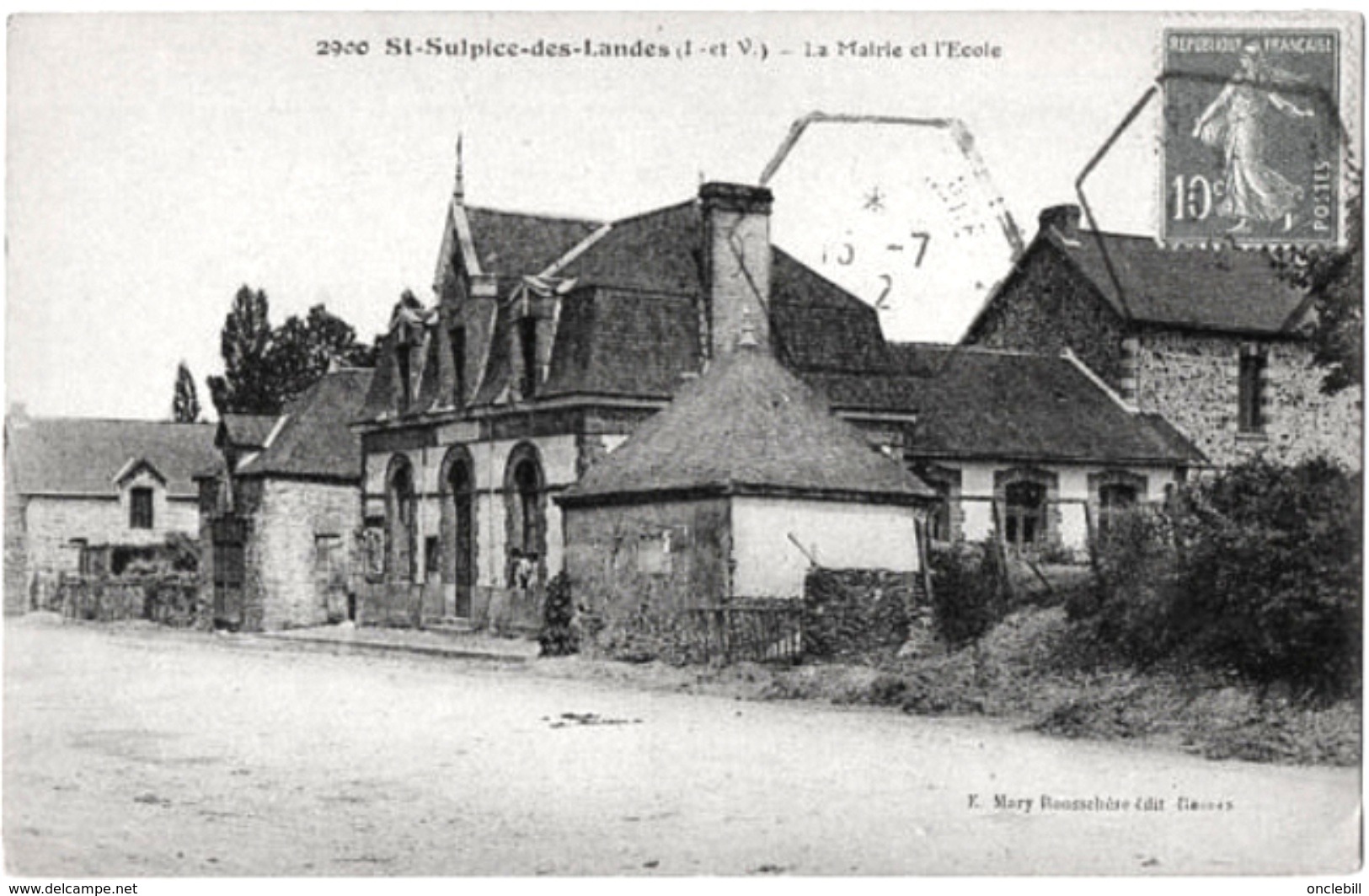 Saint Sulpice Des Landes Ille Vilaine Mairie école 1912 état Superbe - Autres & Non Classés