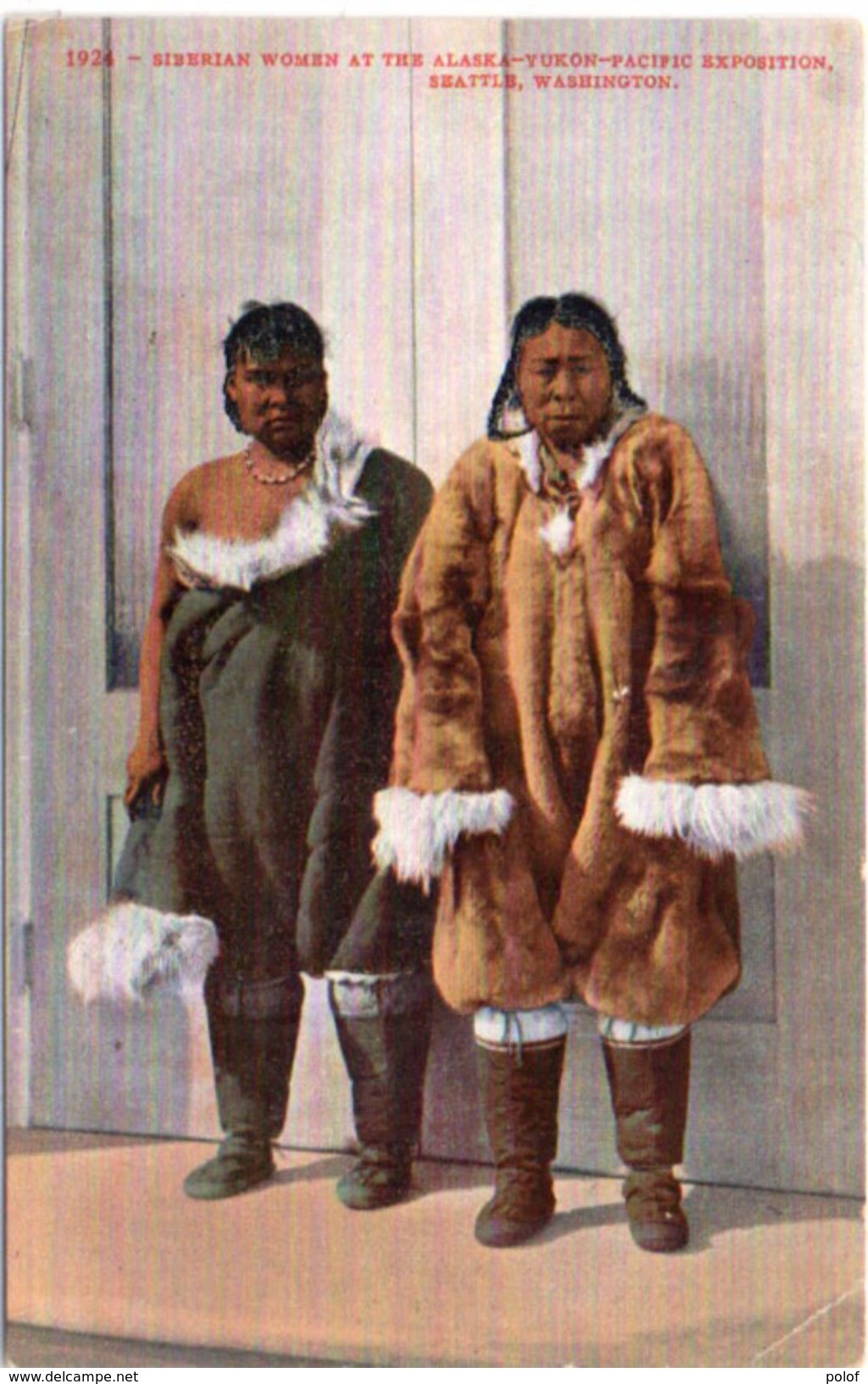 Siberian Women At The Alaska -Yukon - Pacific Exposition - Seattle Washington .   (101097) - Autres & Non Classés