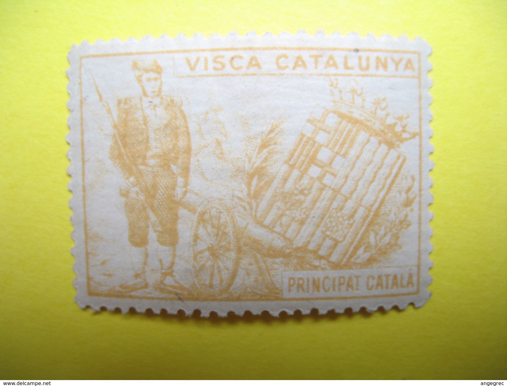 Vignette  Visca Catalunya Principat Catala - Erinnofilia