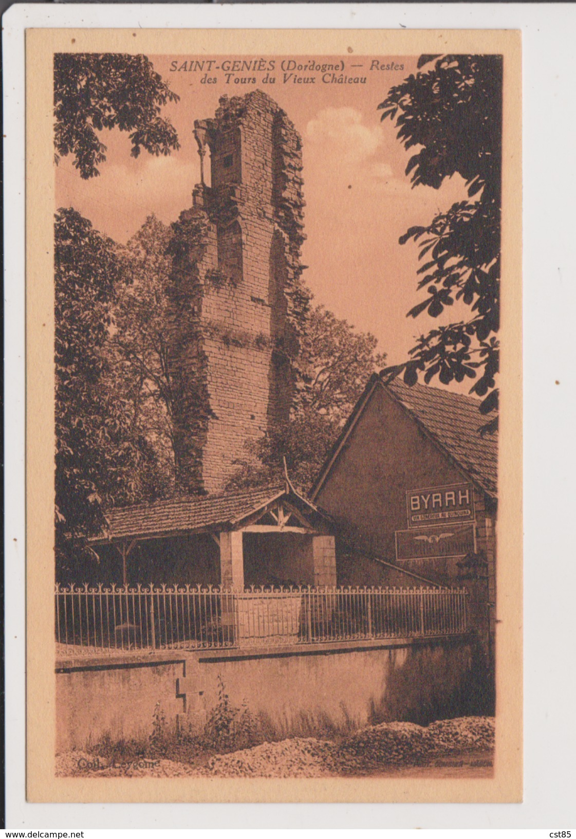 4 Cartes Postales De ST SAINT GENIES - L'Eglise Romane Et Un Coin Du Chateau - Restes Des Tours Du Vieux Chateau - - Autres & Non Classés