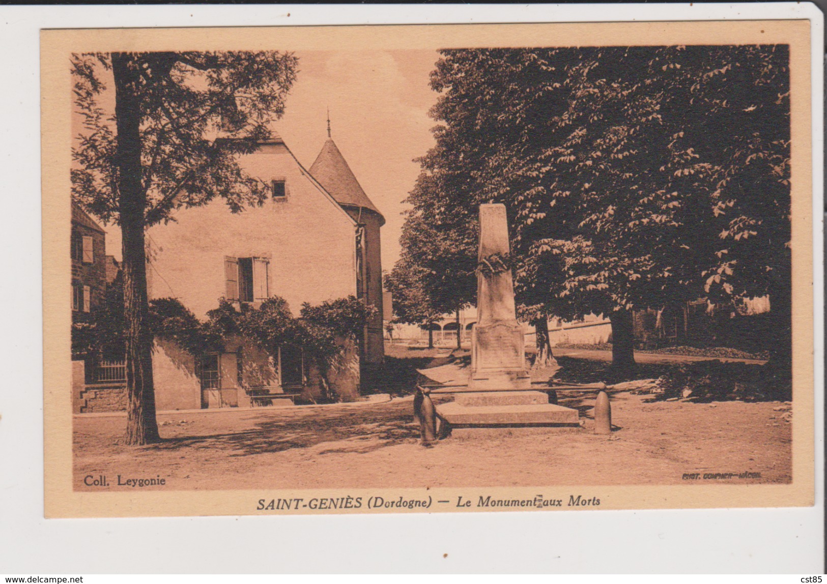 4 Cartes Postales De ST SAINT GENIES - L'Eglise Romane Et Un Coin Du Chateau - Restes Des Tours Du Vieux Chateau - - Autres & Non Classés