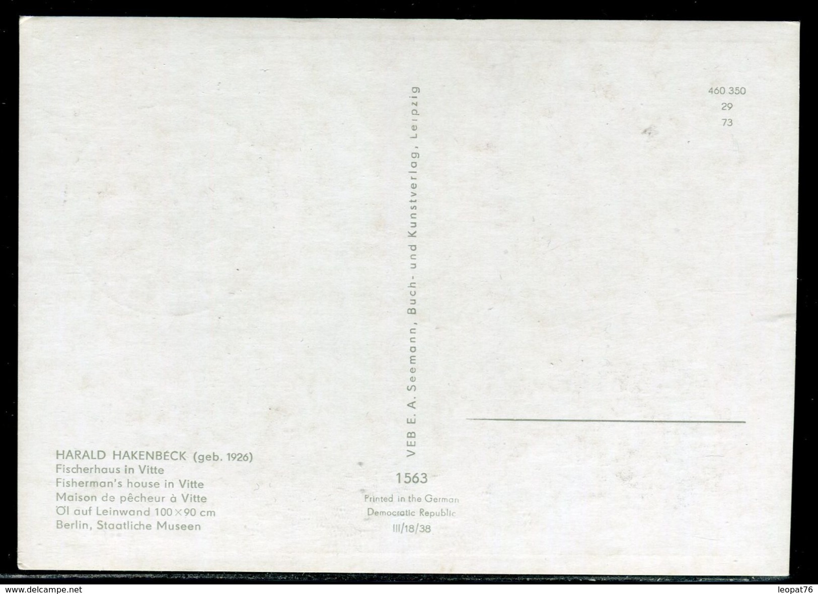 Allemagne - Carte Maximum 1975 - Oeuvre De Harald Hakenbeck - Cartes-Maximum (CM)