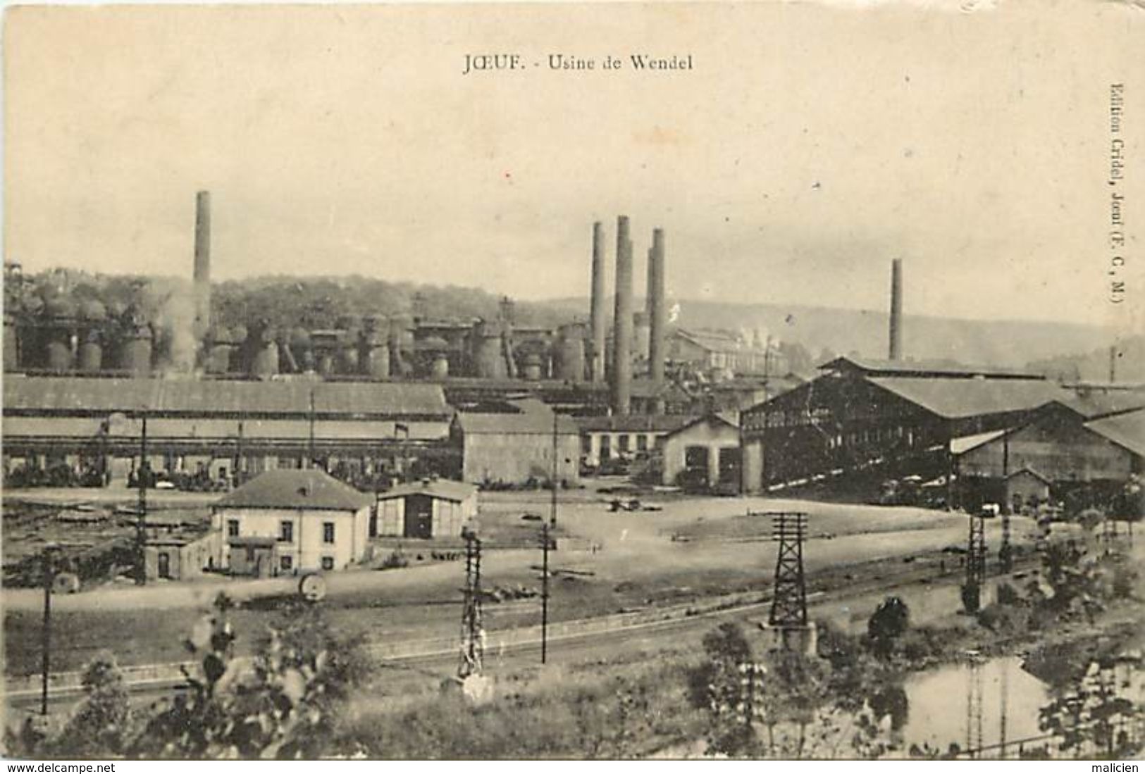 - Dpts Div.-ref-VV920- Meurthe Et Moselle - Joeuf - Usine De Wendel - Hauts Fourneaux - Usines - Industrie - - Autres & Non Classés