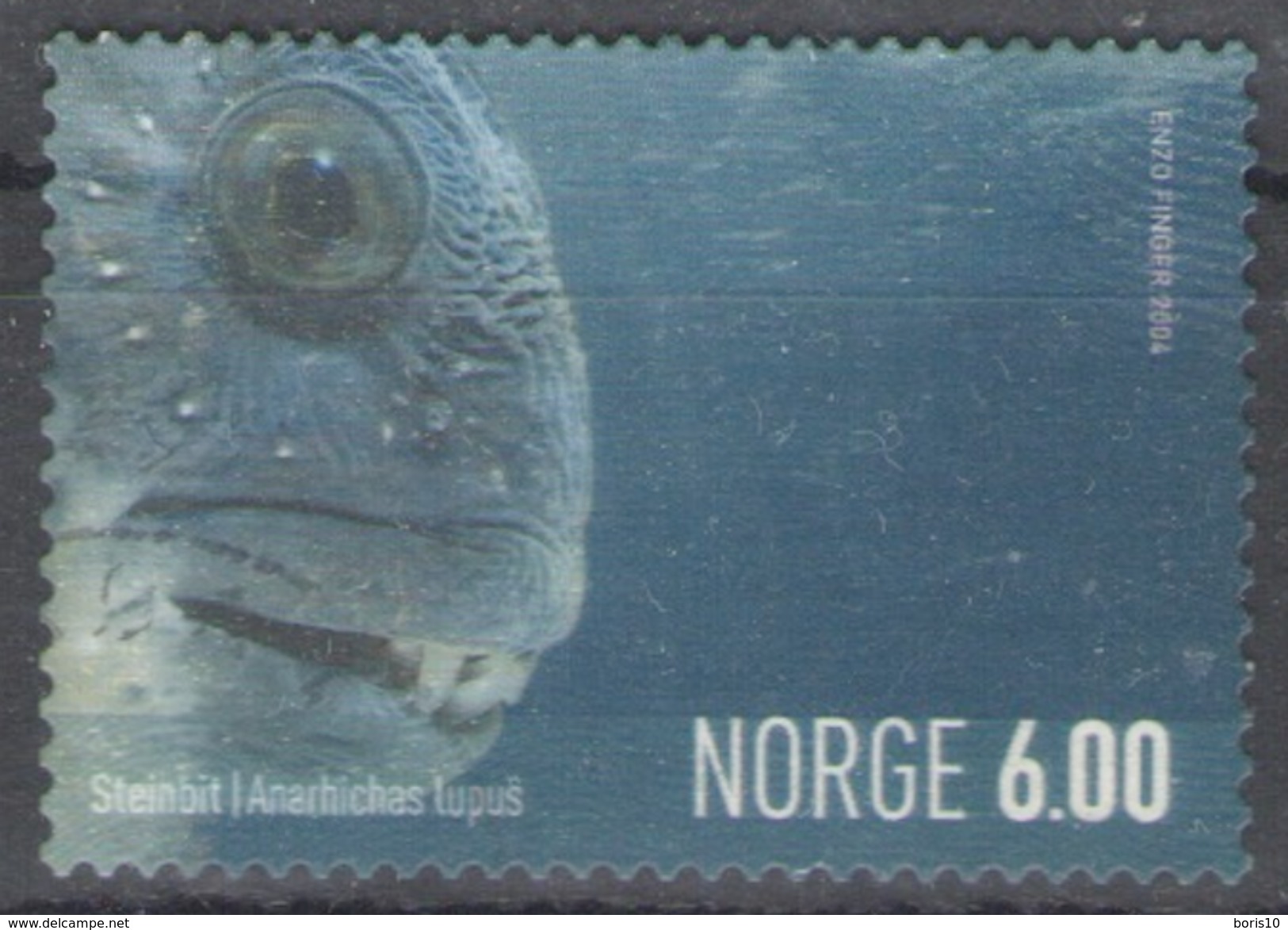 Norway 2004 Marine Life In Norway - Self-Adhesive Amarichas Lupus Without Glue - Gebraucht