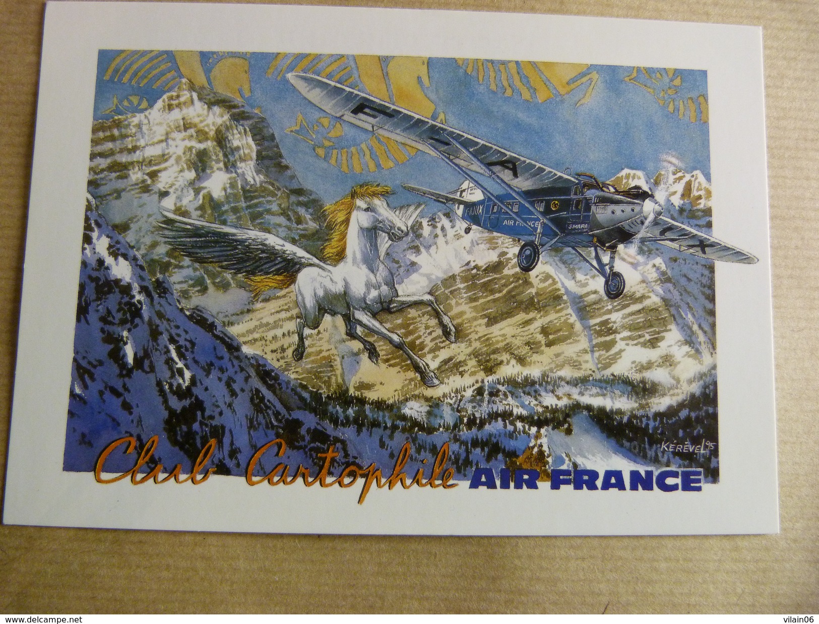 AIR FRANCE   CARTE CLUB CARTOPHILE  D AIR FRANCE - 1946-....: Modern Tijdperk