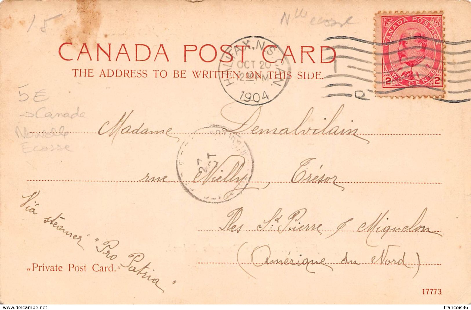 Canada - Halifax - Nouvelle Ecosse Nova Scotia - From Citadel To George's Island - De La Citadelle à Ile De George 1904 - Halifax