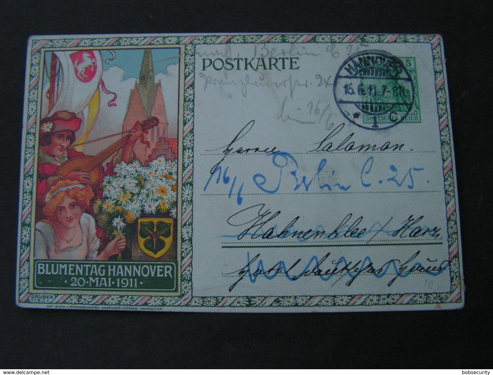 Private GS Blumentag 1911 Hannover Kl. Bug  Not Perfect - Sonstige & Ohne Zuordnung