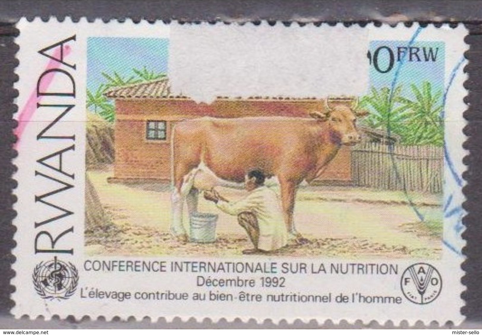 RWANDA 1992 World Conference On Nutrition. USADO - USED. - Usados