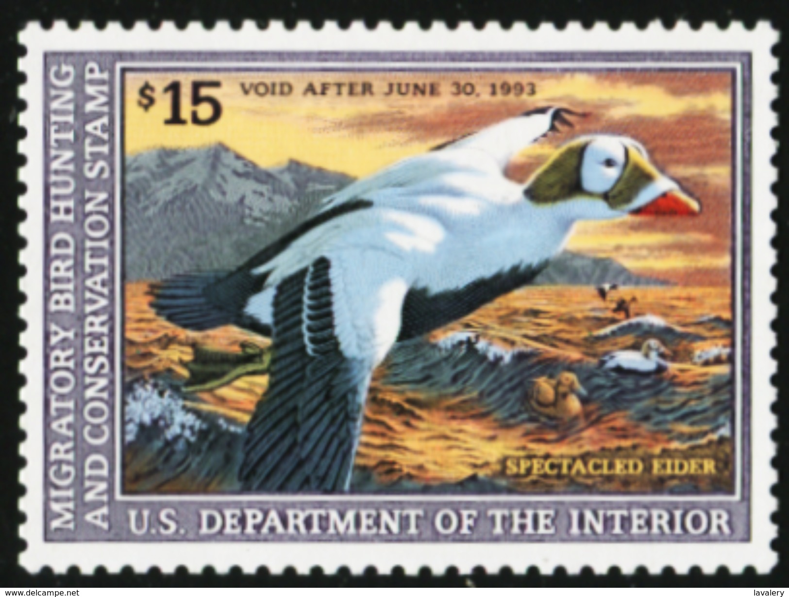 USA 1992 Spectacled Eider Duck Ducks Wildlife Birds MNH - Unused Stamps