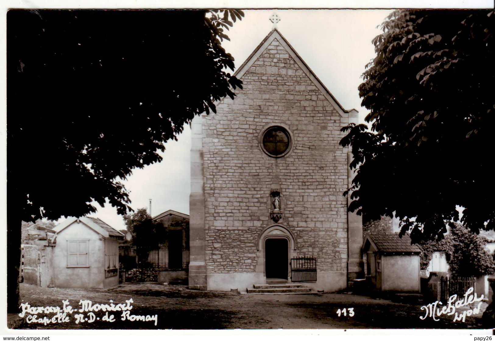 Cpa Cpsm Photo  Paray Le Monial  Chapelle ND De Romay - Paray Le Monial