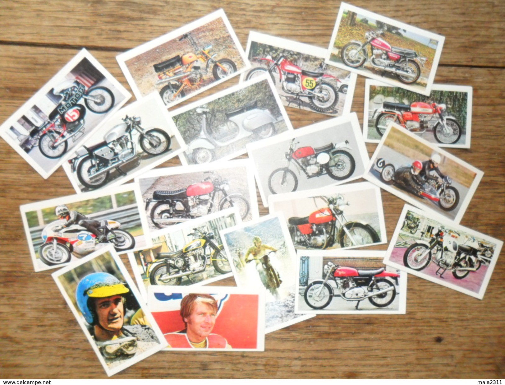 LOT DE  19 CHROMOS   MOTO  TOUS DIFF. / MOTOSPRINT - CANDYGUM - Sonstige & Ohne Zuordnung