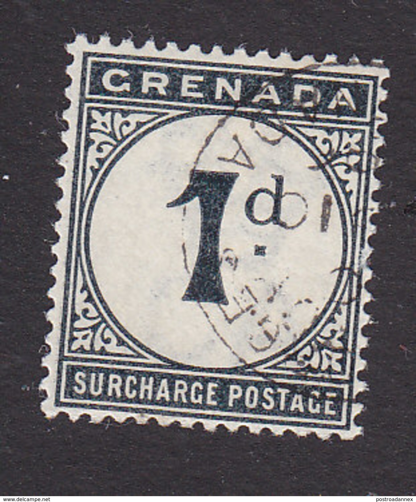 Grenada, Scott #J1, Used, Postage Due, Issued 1892 - Grenada (...-1974)