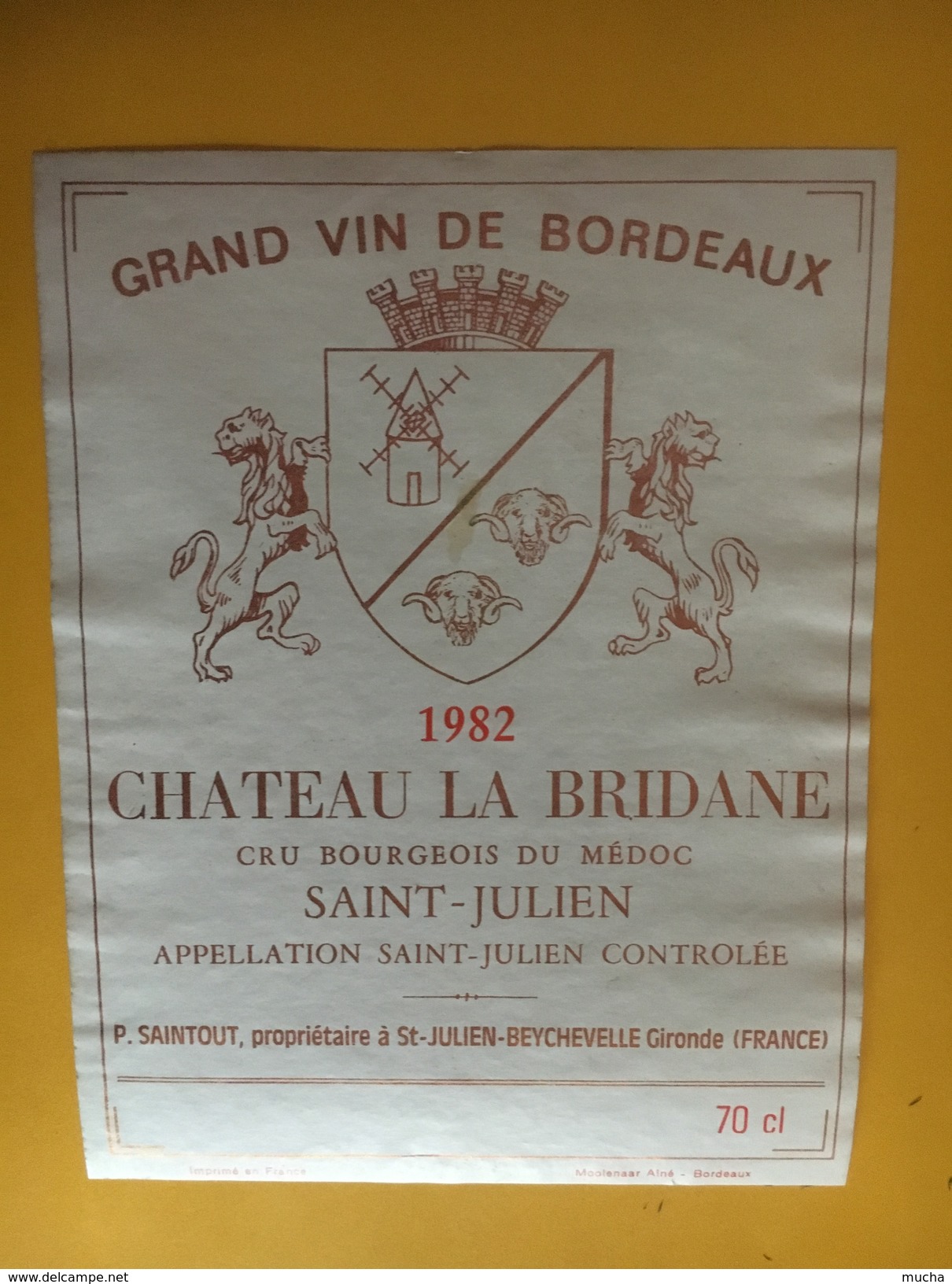 6114 - Château La Bridane 1982 Saint-Julien - Bordeaux