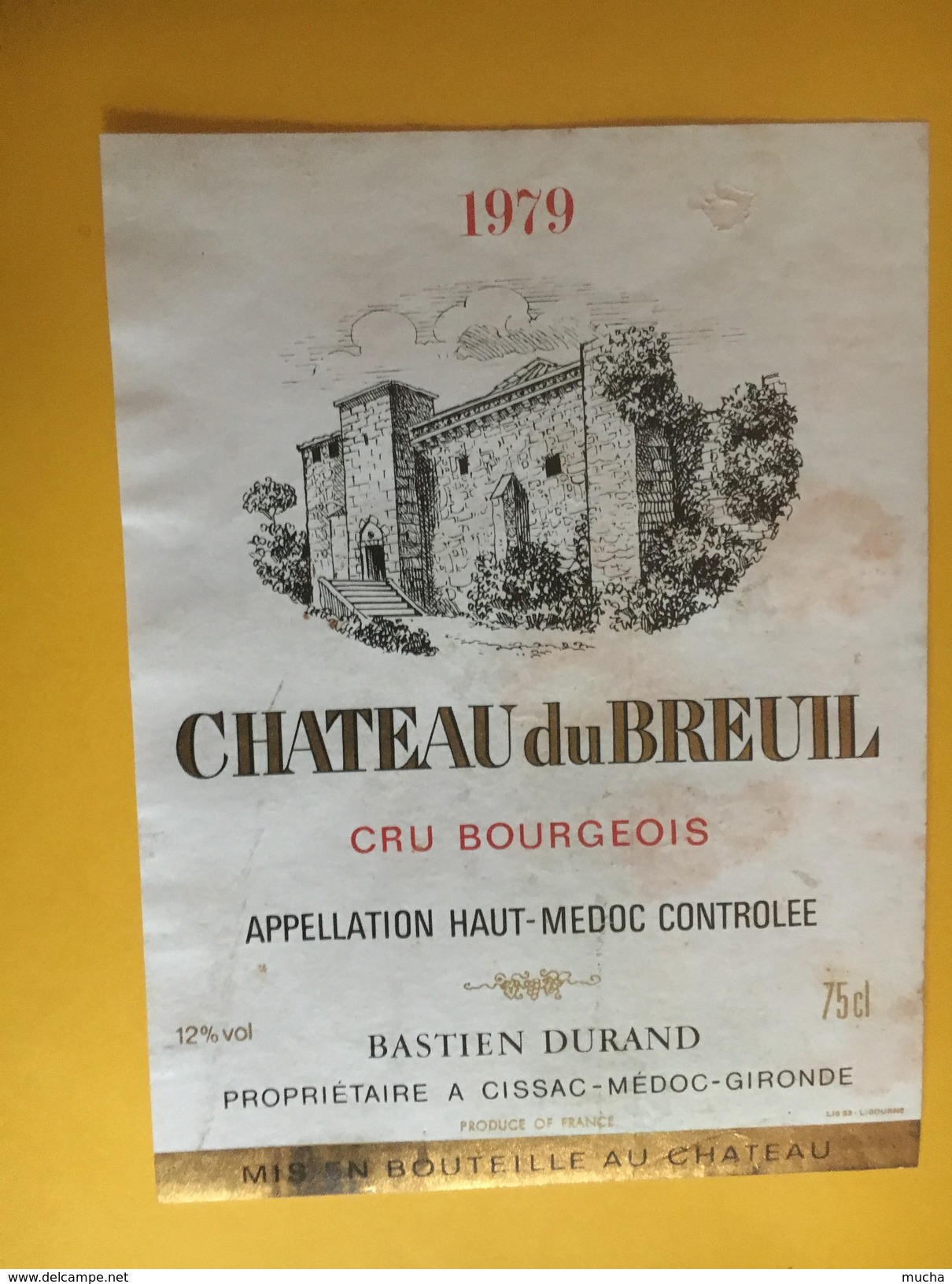 6115 - Château DuBreuil 1979 Haut-Médoc - Bordeaux