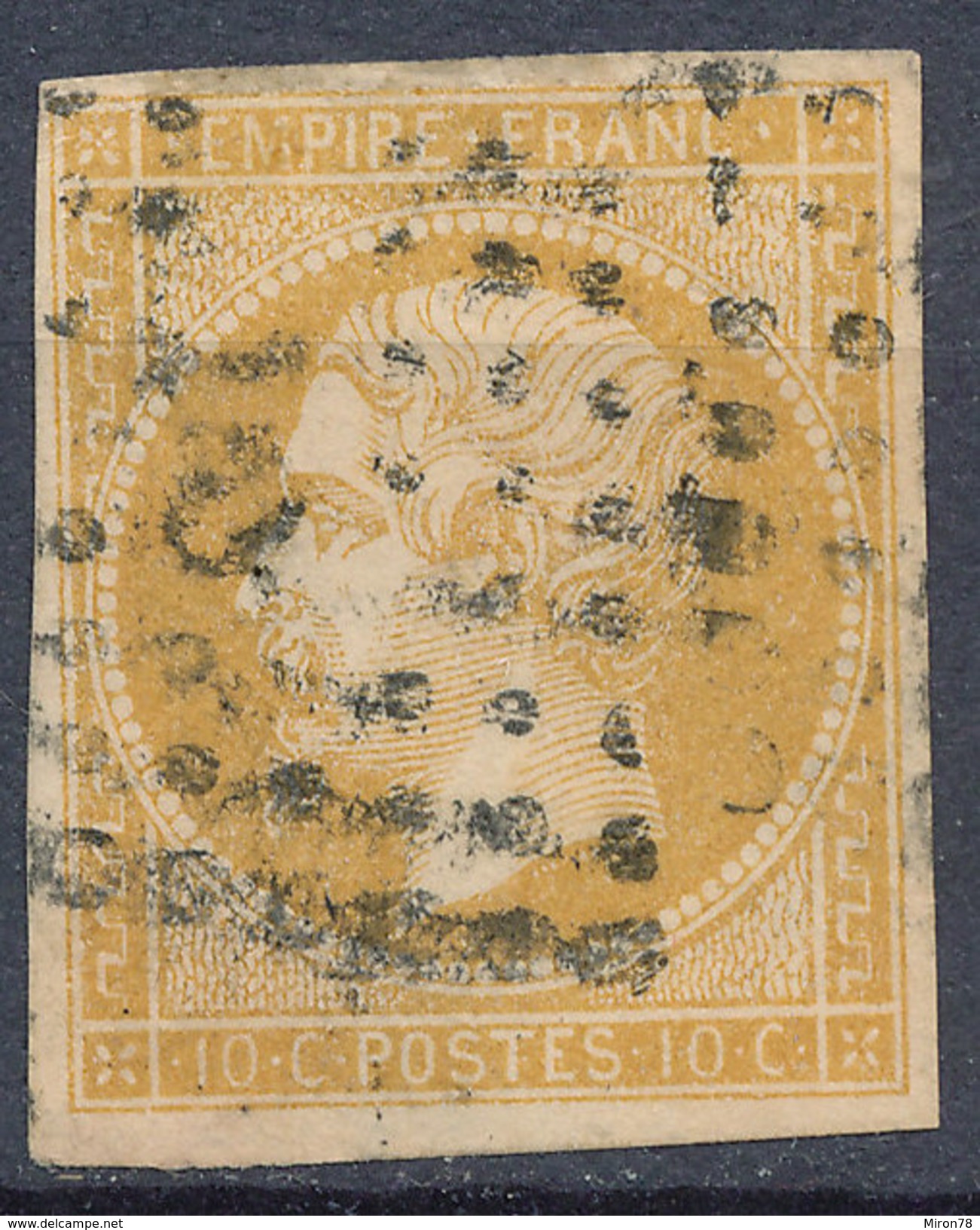 Stamp France Timbre 1853 10c Used  Lot#6 - 1852 Louis-Napoleon