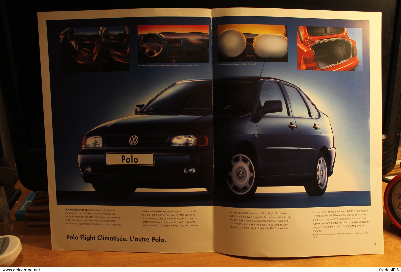 VW POLO FLIGHT CLIMATISEE CATALOGUE 2 PAGES 1997 Format A4 FRANCE - Advertising