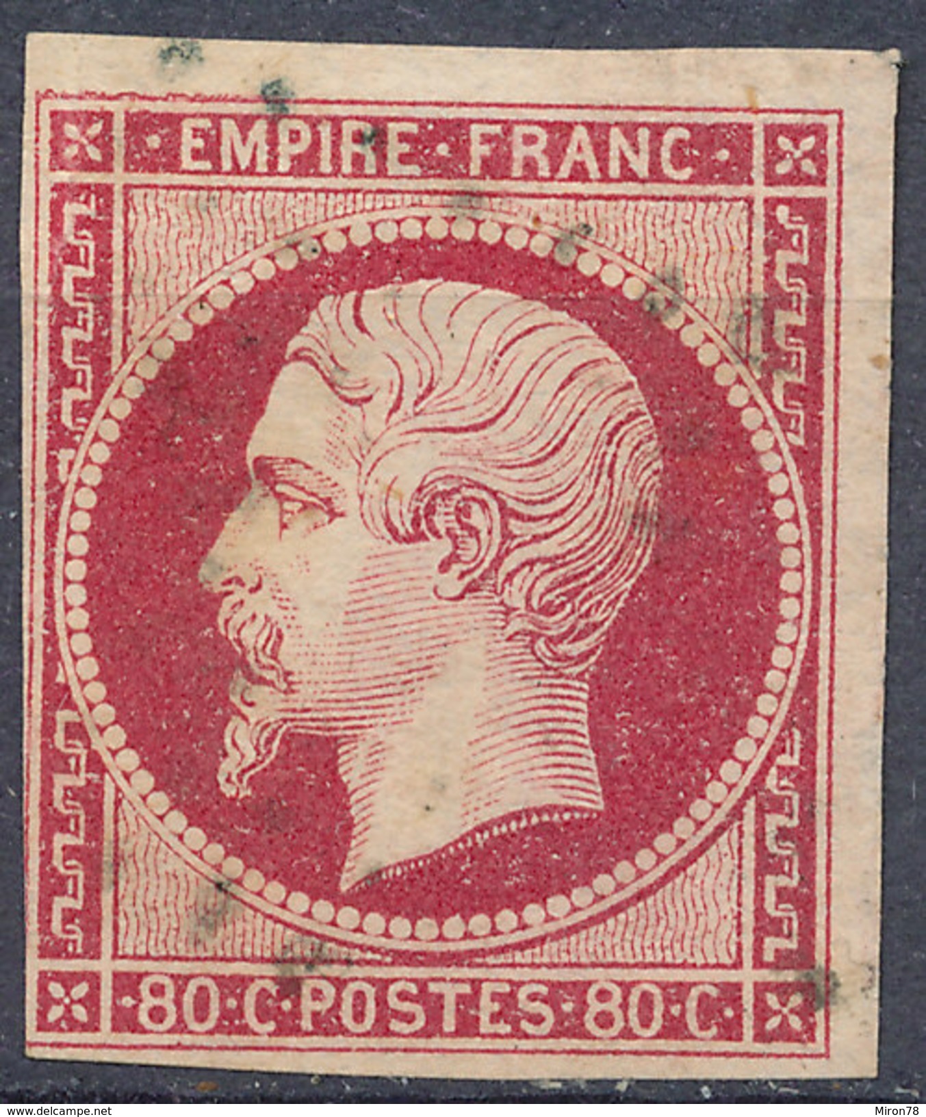 Stamp France Timbre 1853 80c Used Lot#59 - 1852 Luigi-Napoleone