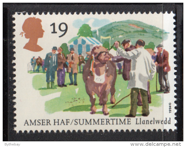 Great Britain 1994 MNH Scott #1572 19p Royal Welsh Agricultural Show - Cows