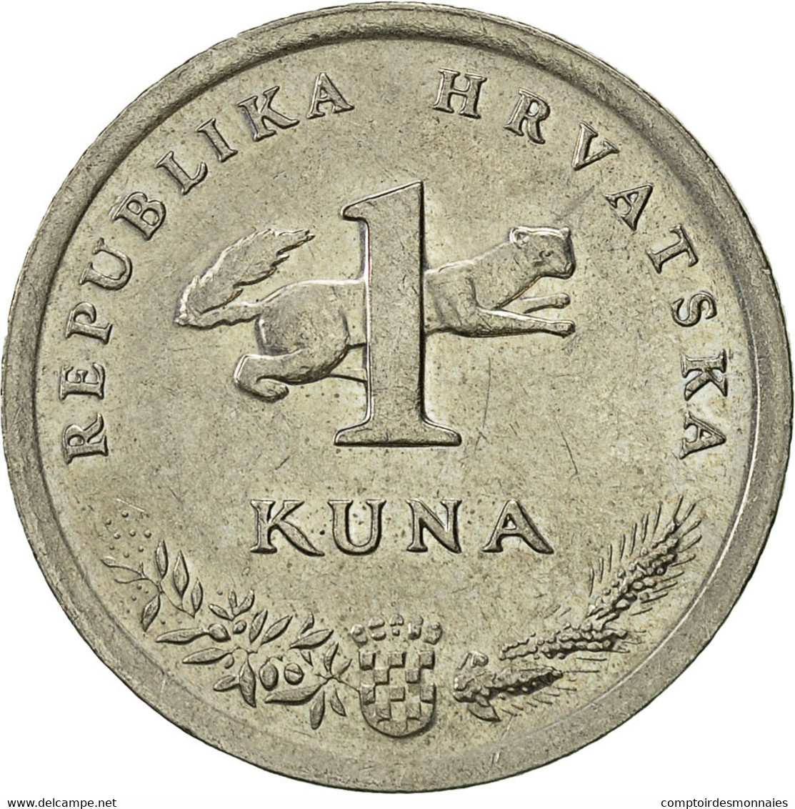 Monnaie, Croatie, Kuna, 1993, TTB+, Copper-Nickel-Zinc, KM:9.1 - Croatia