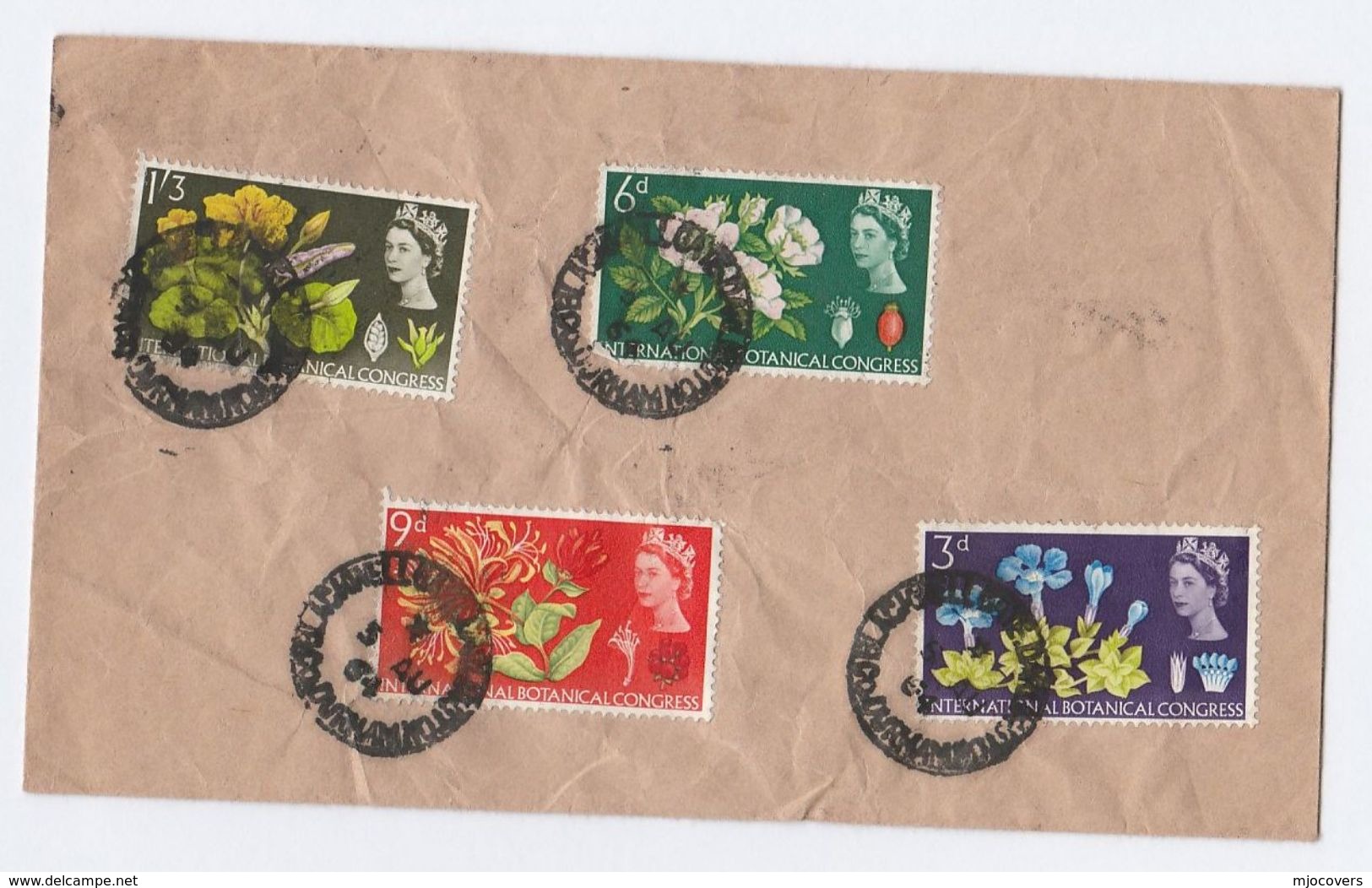 1964 GB FDC Botanical Congress Stamps Cover - 1952-1971 Pre-Decimal Issues