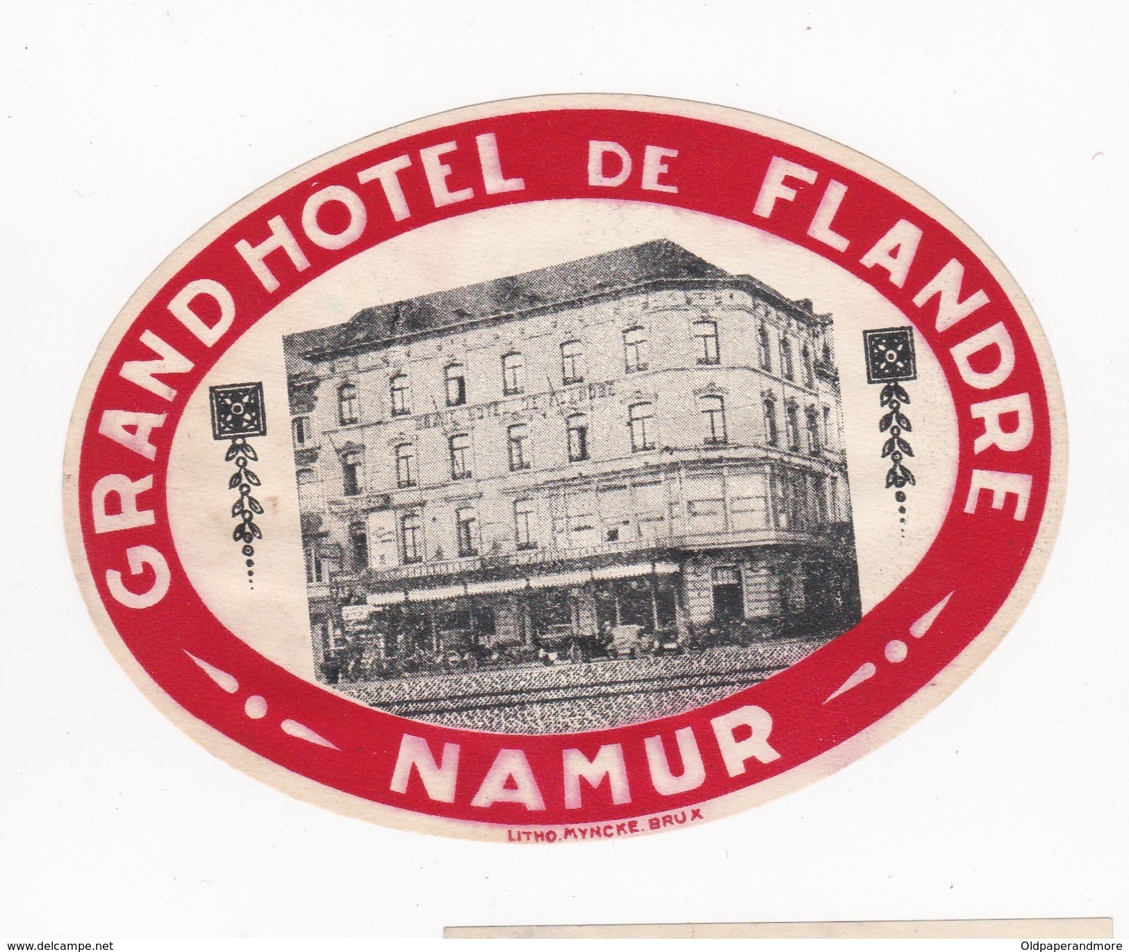 FRANCE -  HOTEL LUGAGGE  LABEL - GRAND HOTEL DE FLANDRE - NAMUR - Etiketten Van Hotels