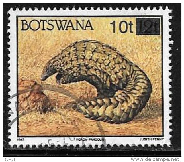 Botswana, Scott # 594A Used Wild Animal, Surcharged, 1994 - Botswana (1966-...)