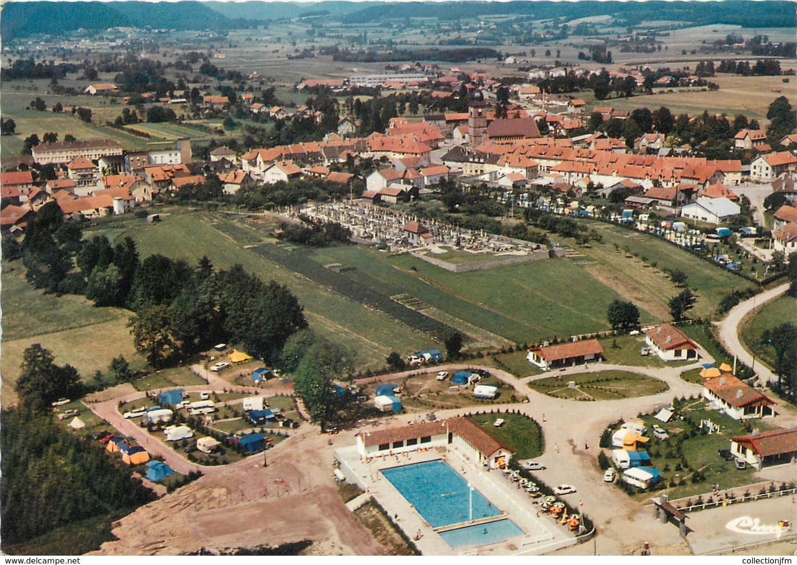 / CPSM FRANCE 88 "Corcieux, Vue Aérienne" - Corcieux