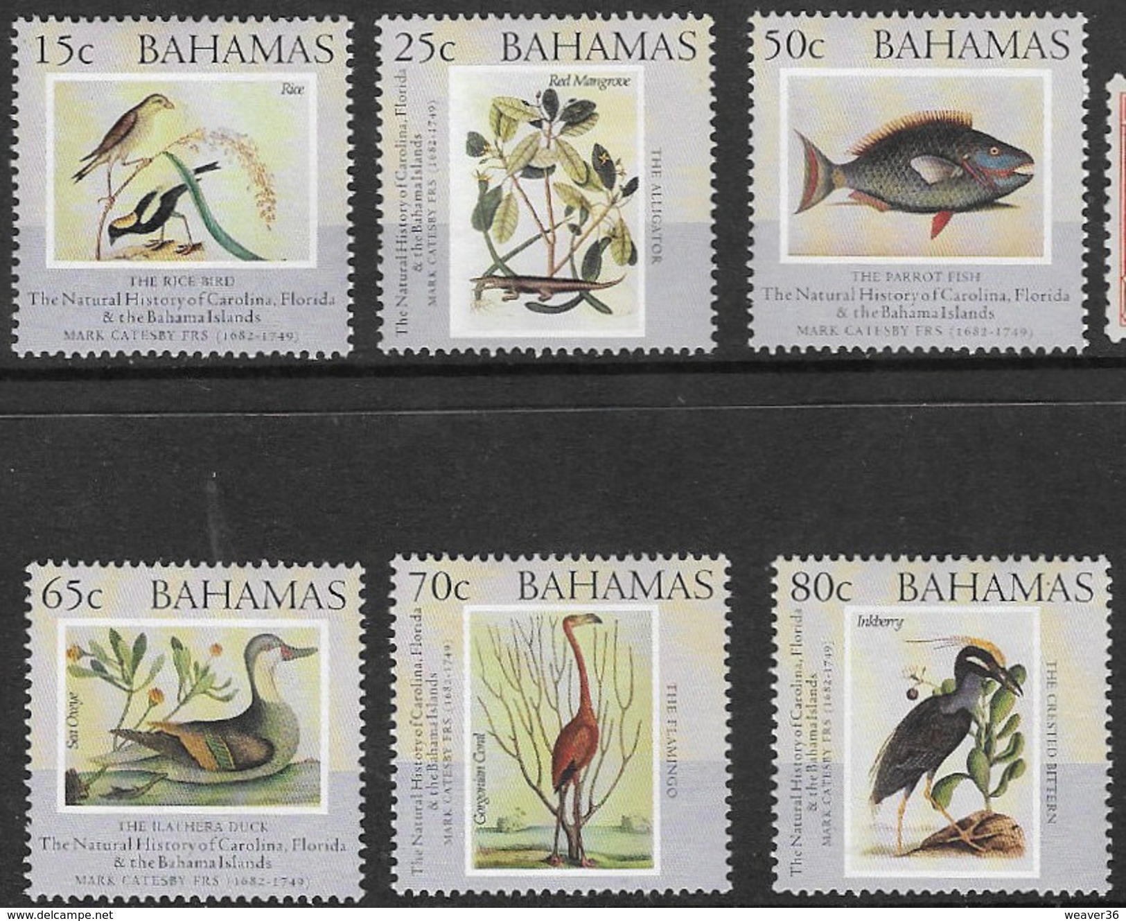 Bahamas SG1289-1294 2002 Catesby Set 6v Complete Unmounted Mint [6/7237/2D] - Bahamas (1973-...)