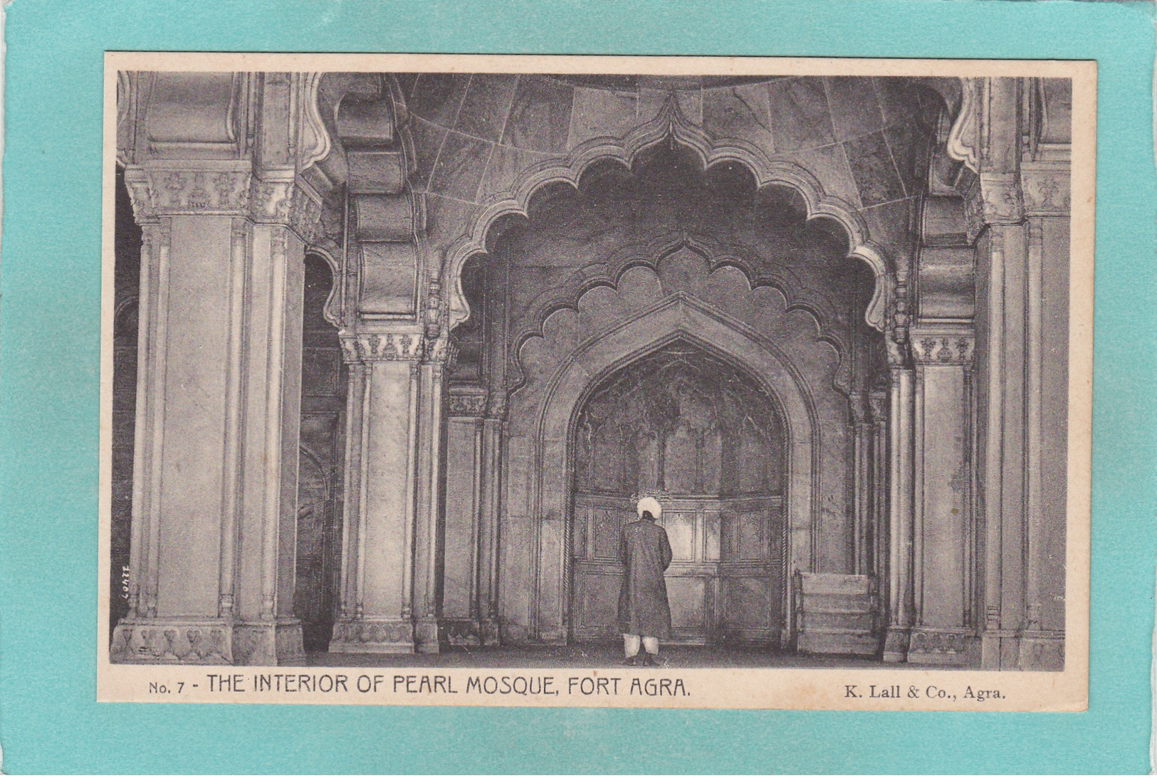 Old/Antique? Postcard Of The Pearl Mosque,Fort Agra,Lahore, Pakistan,,V49. - Pakistan