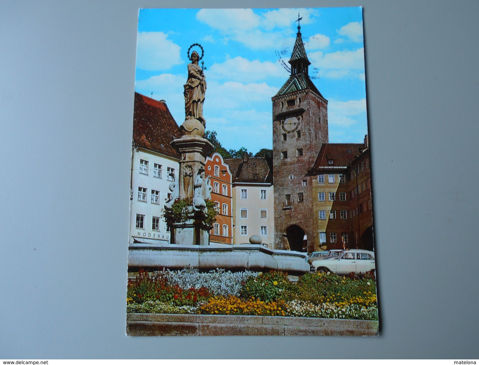 ALLEMAGNE BAVIERE LANDSBERG AM LECH SCHÖNER TURM MIT MARIENBRUNNEN - Landsberg