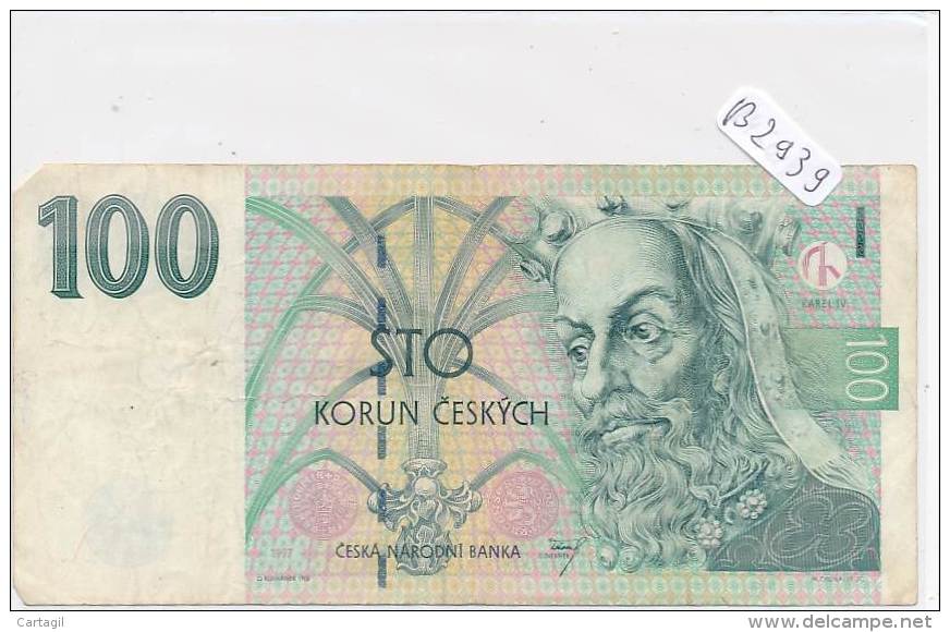 Billets -B2939-Tchécoslovaquie - 100 Korun  (type, Nature, Valeur, état... Voir  Double Scans) - Tschechoslowakei