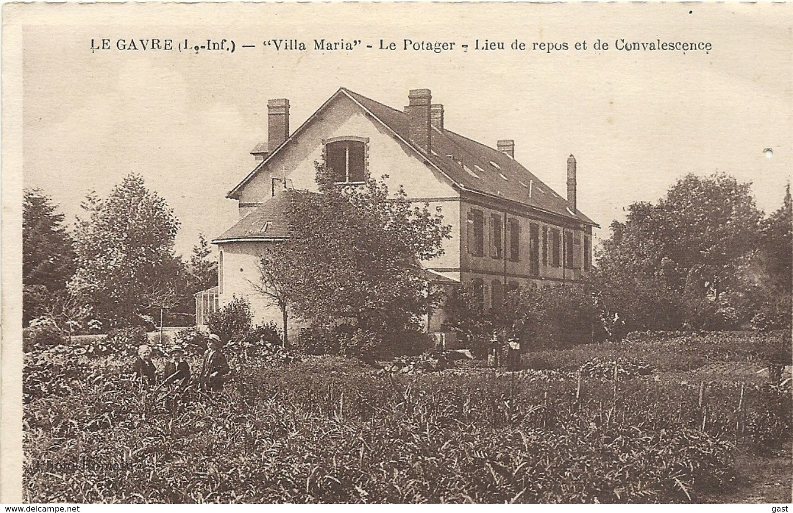 44  LE  GAVRE  "  VILLA   MARIA  "   LE  POTAGER   LIEU DE  REPOS  ET  DE  CONVALESCENCE - Le Gavre