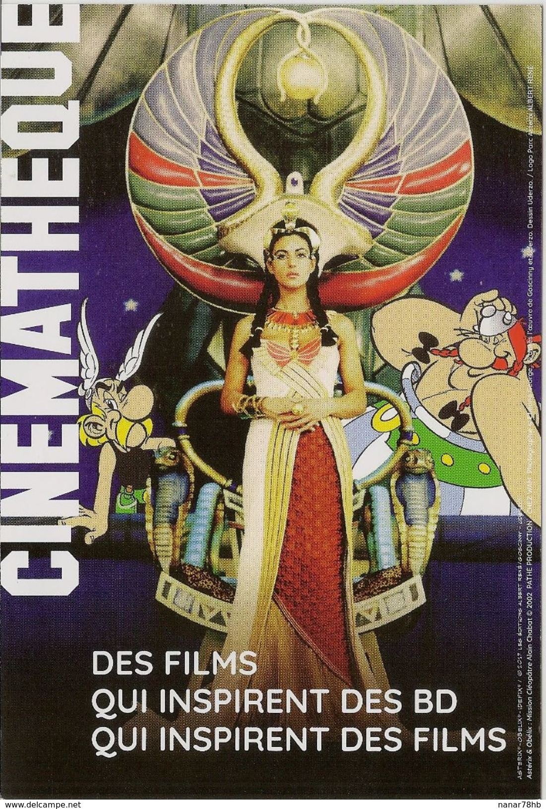 Carte Postale Cinémathèque Des Films Qui Inspirent Des Bd, Qui Inspirent Des Films (exposition Goscinny) - Ansichtskarten