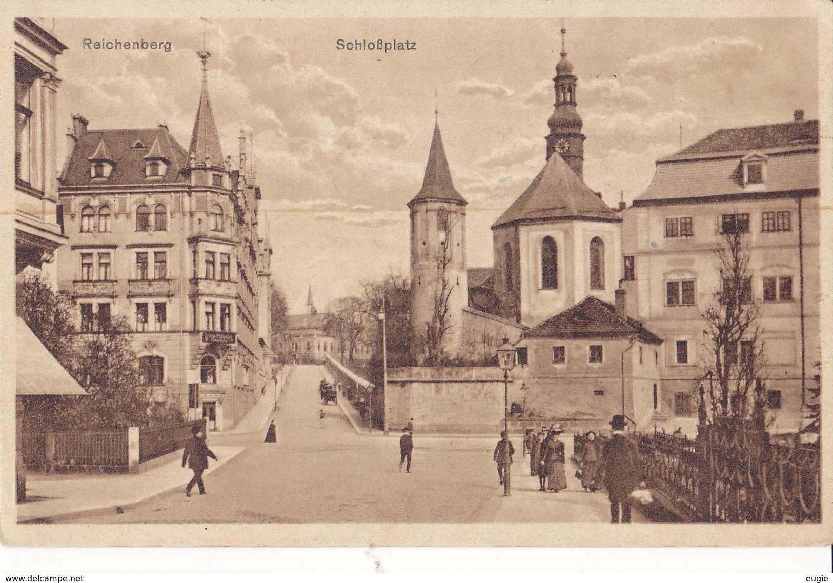 1052/ Reichenberg, Schlossplatz - Sudeten