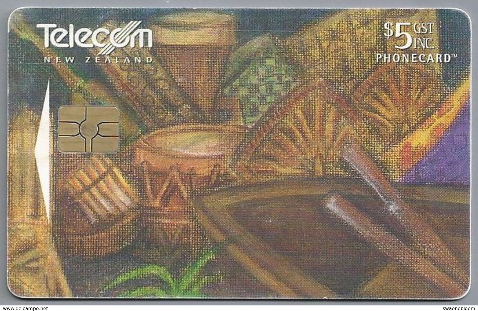 NZ.- TELECOM NEW ZEALAND PHONECARD. $ 5. .- 1 Card From Puzzle Boat, Nr. 075. - 2 Scans. - Puzzles