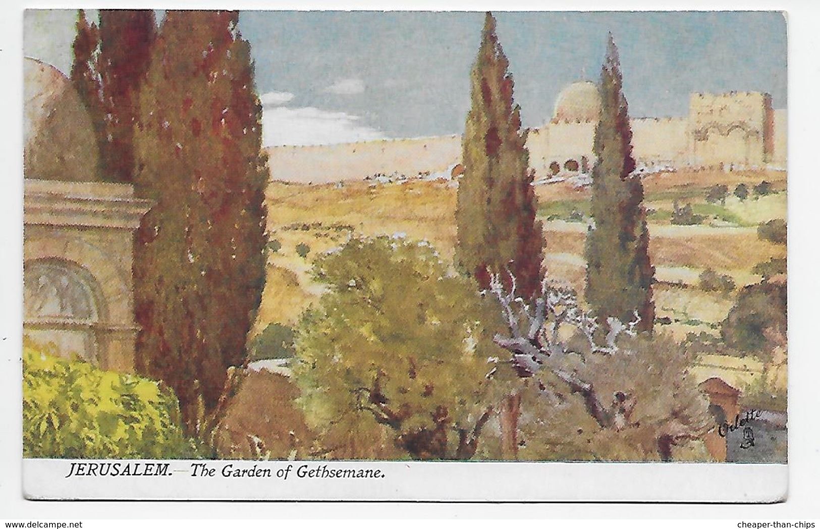 Jerusalem - The Garden Of Gethsemane - Tuck Oilette  7309 - Israel