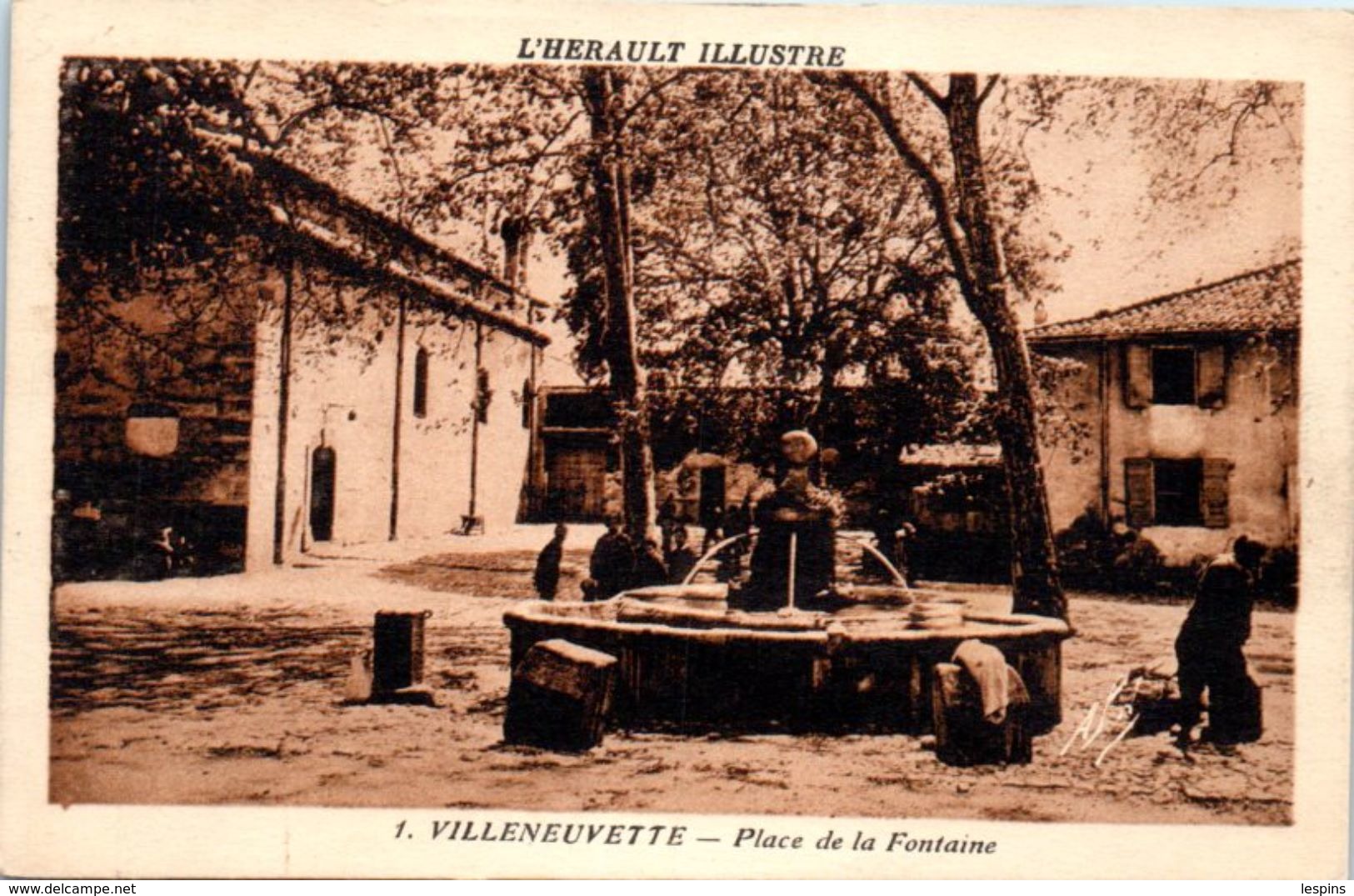 34 - VILLENEUVETTE -- Place De La Fontaine - Autres & Non Classés