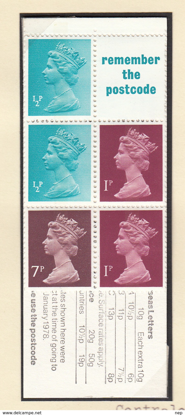 GROOT-BRITTANNIË - Michel - 1971/75 - Nr 561C + 562C + 667C ( H-Blatt 82) - MNH** - Markenheftchen