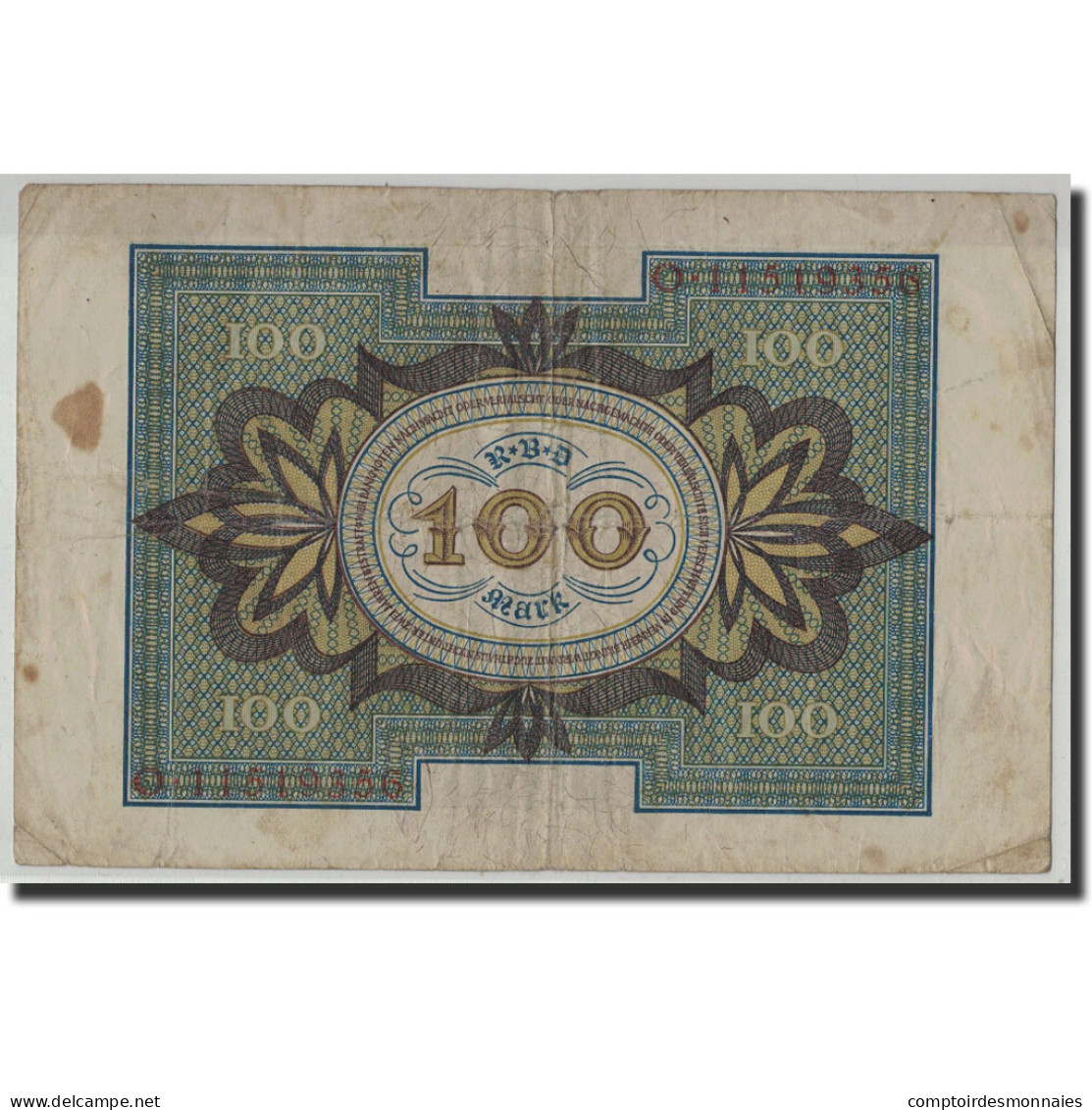 Billet, Allemagne, 100 Mark, 1920, 1920-11-01, KM:69b, B+ - 100 Mark